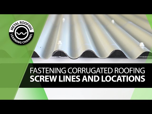 Install Corrugated Metal Roofing. EASY VIDEO Screw Placement +Screw  Location + Overlapping Panels 