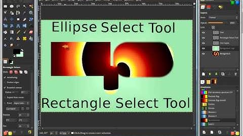 Tutorial about Learning the Ellipse & Rectangle Tools in Gimp part 1