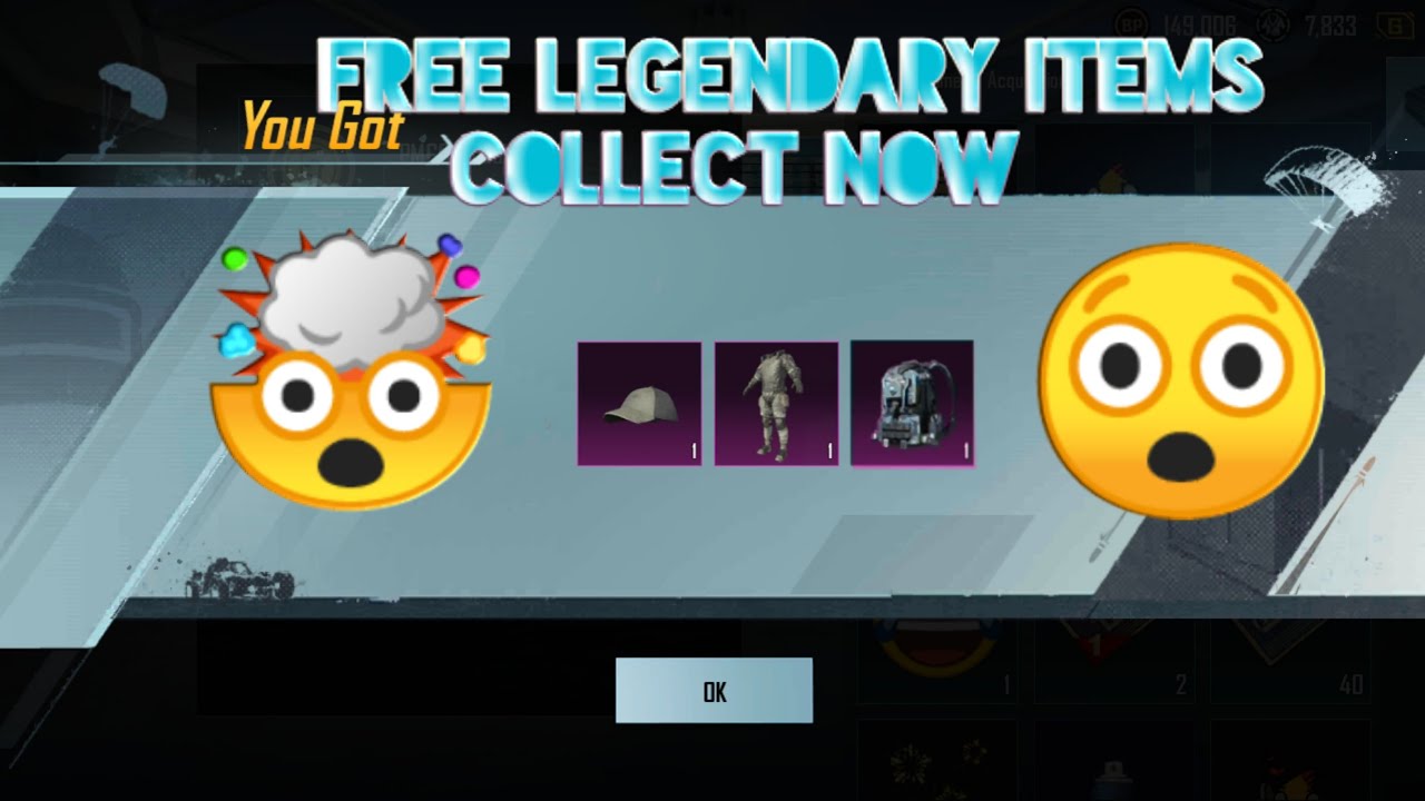 FREE LEGENDARY ITEMS | PUBGMobile 