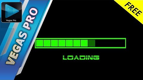 Free Loading Bar Intro Template for Vegas Pro 14+