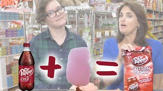 The 23 Flavors In Cotton Candy. 🥤Dr. Pepper Cotton Candy Taste Test - All City Candy Unwrapped screenshot 4