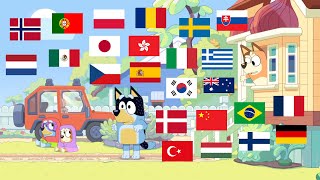 Bluey -  "Get those grannies off my lawn!" in DIFFERENT LANGUAGES (Ghostbasket Episode Spoiler)