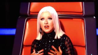 Christina Aguilera whistle/falsetto note on The Voice screenshot 4