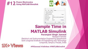 Sample Time in MATLAB Simulink #12 | Power Electronics | Paramjeet Singh Jamwal | INFO4EEE