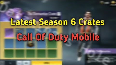 Call Of Duty Mobile Season 6 Upcoming Crates with new Characters. Latest Characters in COD Mobile.