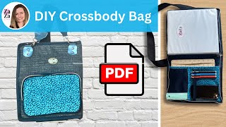 DIY Binder Cover, Laptop Shoulder Bag, Crossbody Bag Organizer,  iPad Sleeve sewing tutorial
