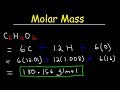 Molar Mass Calculation Quiz