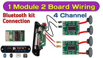 1 Module se 2 Board connection/Bluetooth kit 4 Channel component wiring/Electronics verma