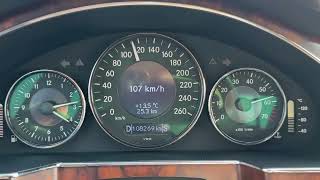 0-160 km/h acceleration Mercedes CLS W219 350 (272hp)