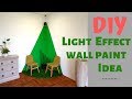 Paint a Light Effect Wall. Green wall paint
