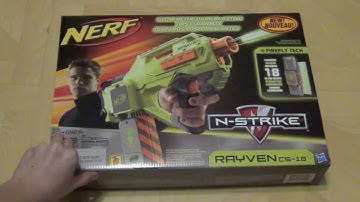 NERF Rayven CS-18 Unboxing and Review