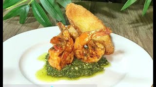 Shrimp Recipe | Grilled Shrimp | Garlic Shrimp Recipe | جمبرى مشوى بصوص البيستو