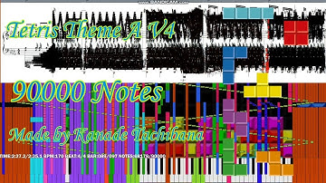 [Black Score] Tetris - Tetris Theme A V4 90,000 Notes