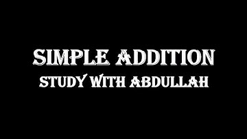 Simple addition for class 1