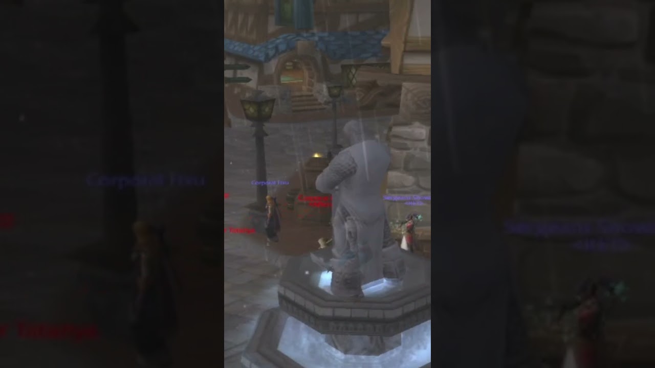 Doakes snipes Thomas Miller from atop the Stormwind fountain 