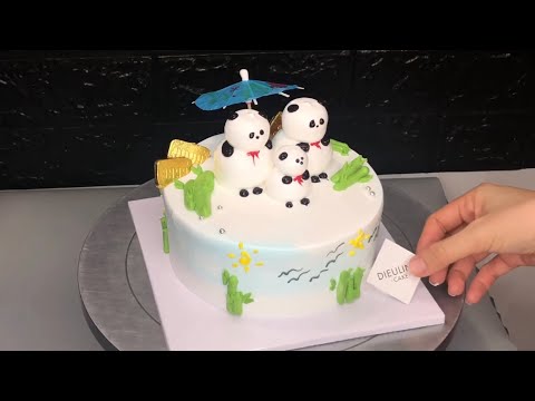 Cách làm bánh Gấu Trúc siêu dễ thương cho các bé-How to make super cute Panda cake for kids | Foci