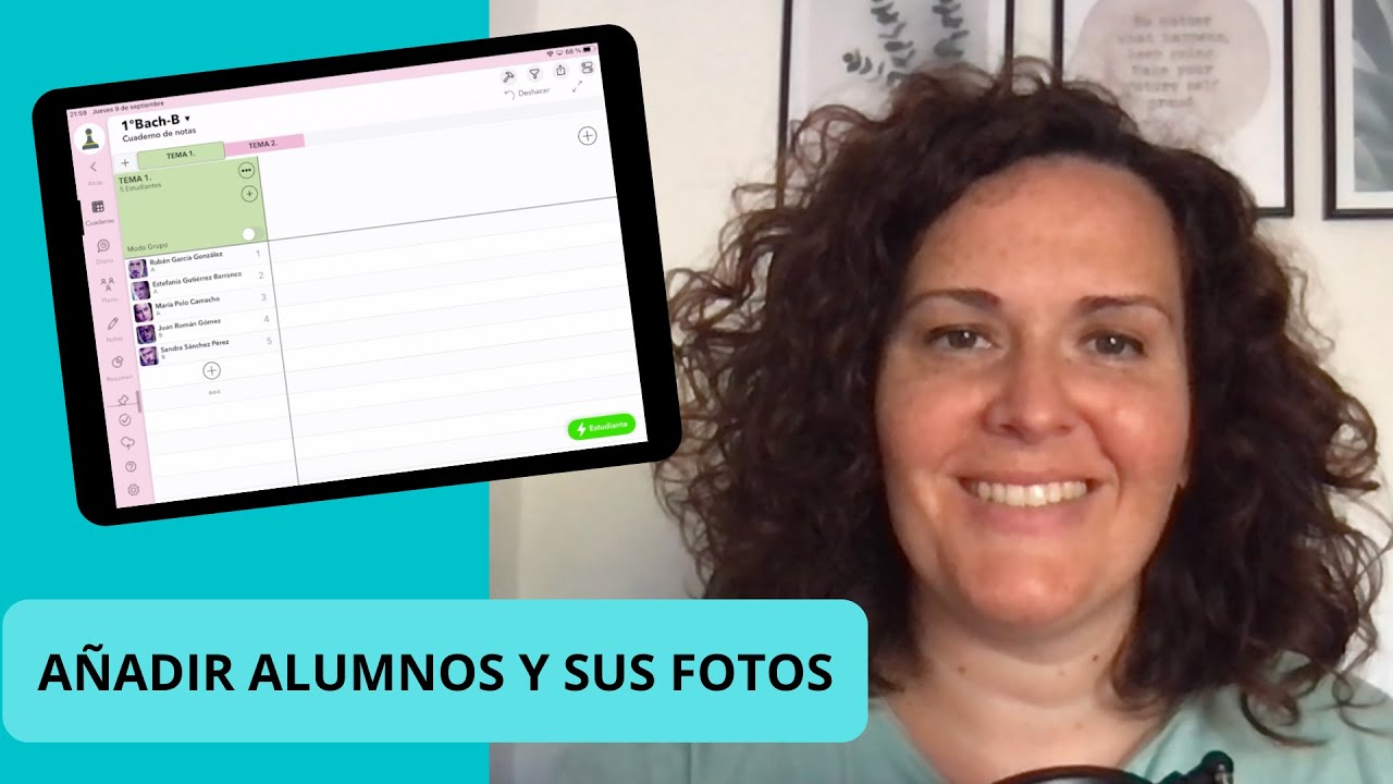 CURSO DE IDOCEO GRATIS. 4.ENTORNO VISUAL DEL CUADERNO. CÓMO AÑADIR ALUMNOS Y SUS FOTOS