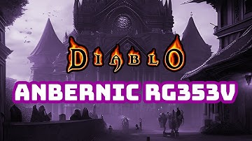 Diablo gameplay Anbernic RG353V retro game handheld console