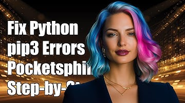 Fixing Python pip3 Pocketsphinx Installation Errors: Step-by-Step Guide