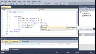 Visual Basic Tutorial   9   Math Operators
