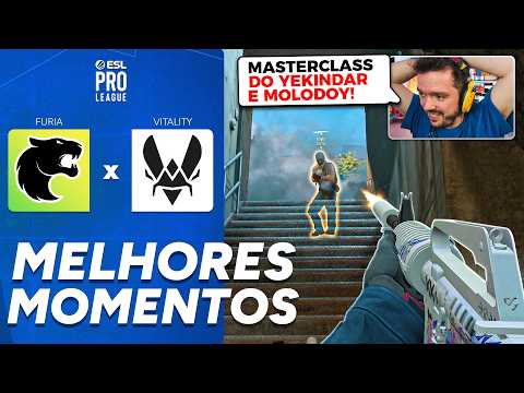 QUARTAS DE FINAL COM MOLODOY e ZYWOO! FURIA vs VITALITY - MELHORES MOMENTOS - ESL PRO LEAGUE 2025