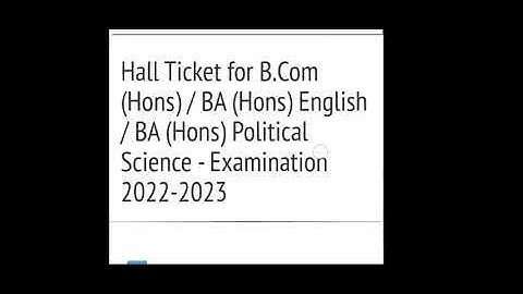 Sol 3rd and 5th semester admit card 2022