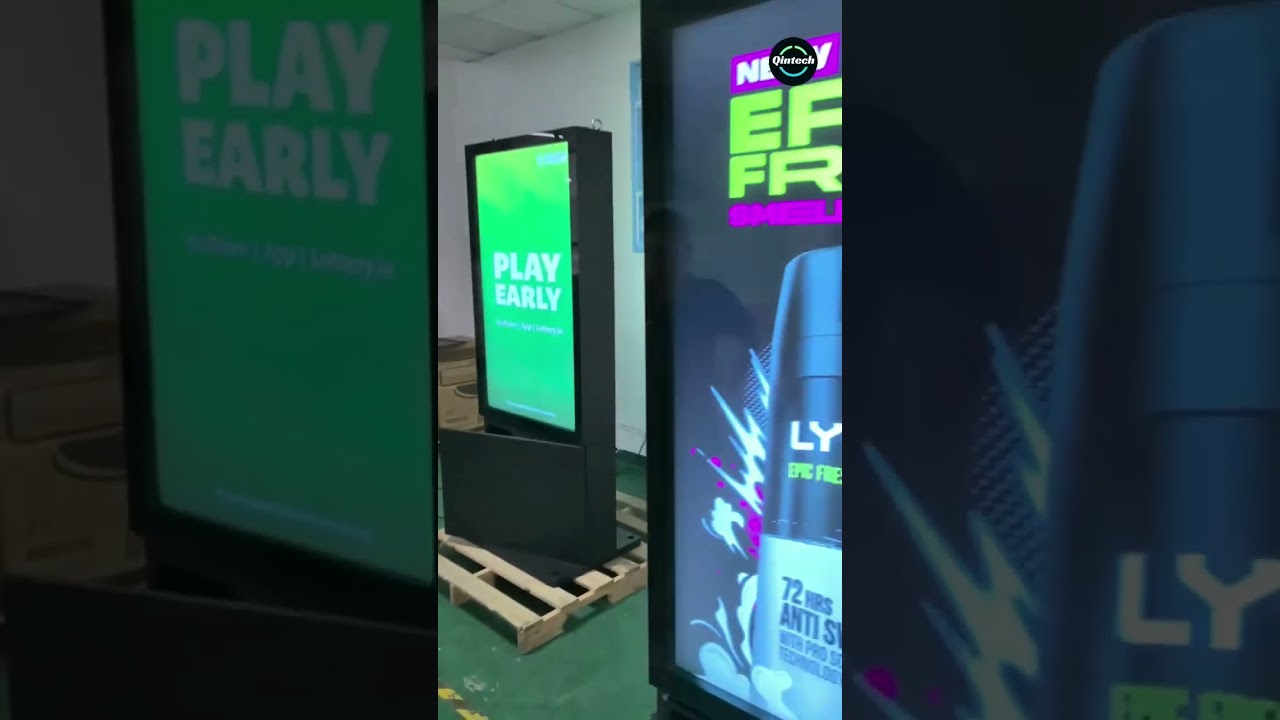 Creative low consumption energy saving 10cm thickness outdoor digital advertising screens 