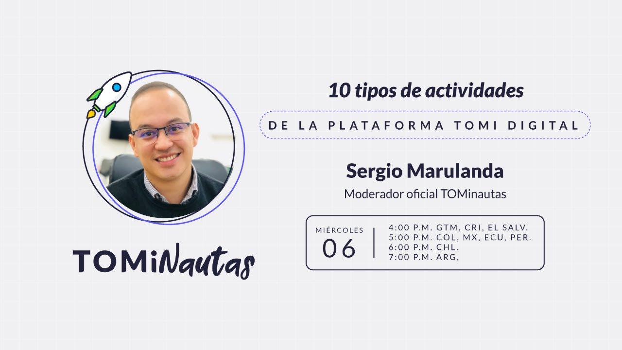 10 tipos de actividades de la plataforma Tomi Digital
