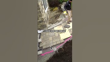 Paver Patio border tip  #landscaping #hardscaping #paverpatio