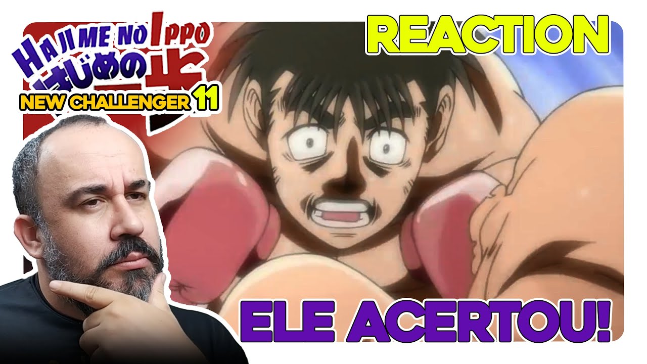 IPPO CONFRONTA SUA INGENUIDADE.  REACT hajime no ippo new challenger  episódio 10 