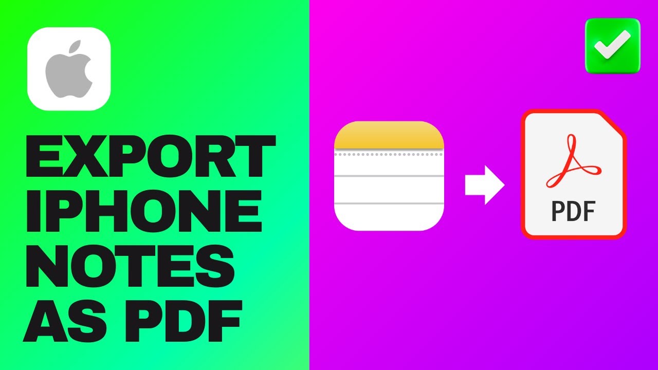 [Easy Guide] Export iPhone Notes as PDF - YouTube