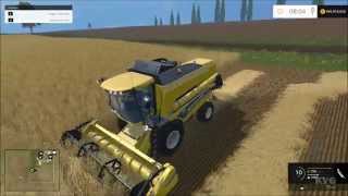 Farming Simulator 15 - New Holland TC5.90 Harvester Gameplay (PC HD) [1080p]