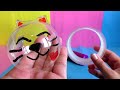 Антистресс из нано ленты Как сделать шарик котика из нано скотча