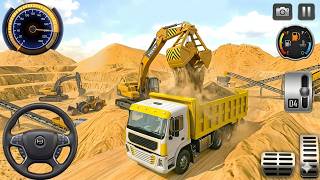 Snow Excavator Crane Simulator 3D | Heavy Construction Truck Driving & Winter Mission Gameplay screenshot 4