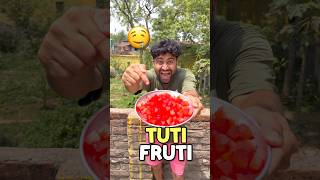 How to Make Tutti Frutti from Watermelon Peel 🍉😱 Easy Recipe #is2motivation #shorts