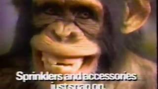 Scotts Aqualink Watering System Commercial -  Funny Monkey - 1987