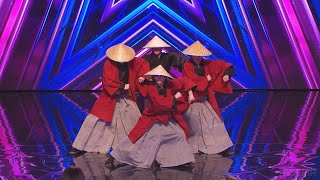 4 weird guys wearing hats appear with a Japanese theme | Japan's Got Talent 2023