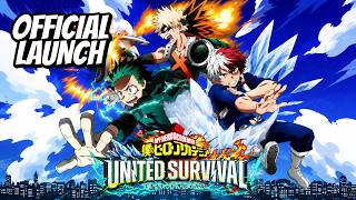 MHA: UNITED SURVIVAL Gameplay - My Hero Academia Official Launch Android iOS screenshot 1