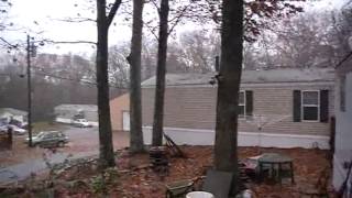 Hurricane Sandy Hits Auburn Massachusetts