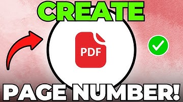 How to Create Page Number in PDF File (Full Guide)