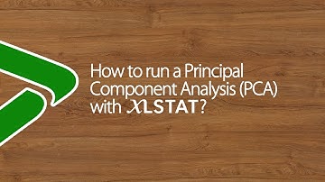 How to run a Principal Component Analysis (PCA) with XLSTAT?