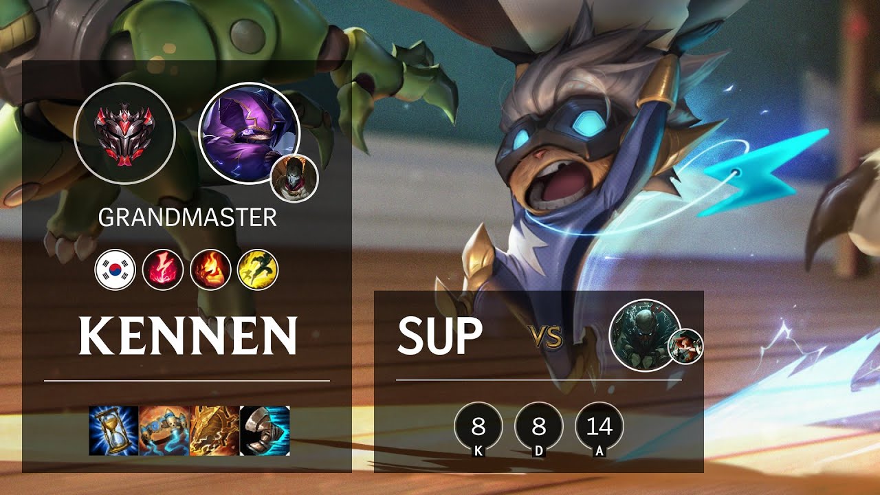 Kennen Support vs Pyke - KR Grandmaster Patch 10.18