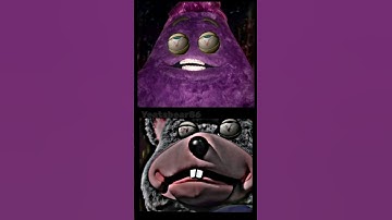 The Hug - Chuck e cheese VS Grimace #fnaf #shorts #neverbealone