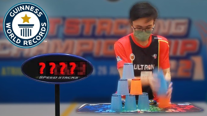 Fastest Cup Stacker Sets New World Record