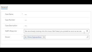 Quick Reply PCF Control