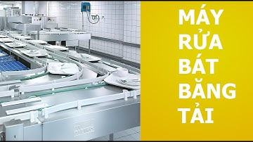 Máy rửa bát băng tải công nghiệp
