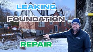 Fixing A Leaking Foundation In The Middle of Winter!