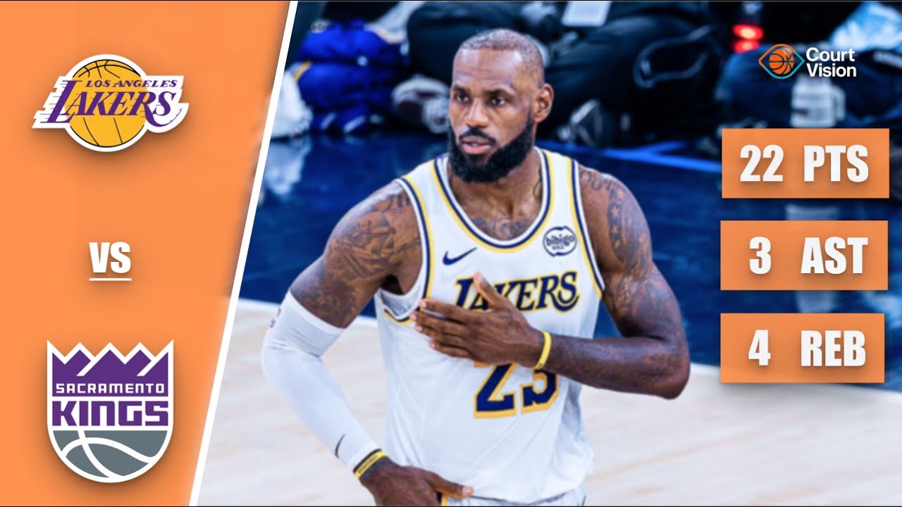 LeBron James - 22 Points, 3 Assists, 4 Rebounds vs Kings - 2025-26 Regular Season