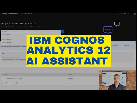 Meet Cognos 12 and discover a new experience in Business Analytics with our new AI Assistant