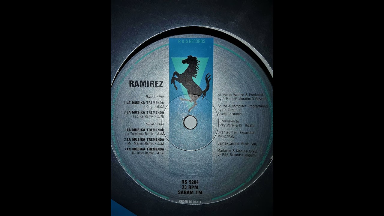 RAMIREZ - La Musika Tremenda (Dj Ricci Mix) Silver Side 3 / 1991